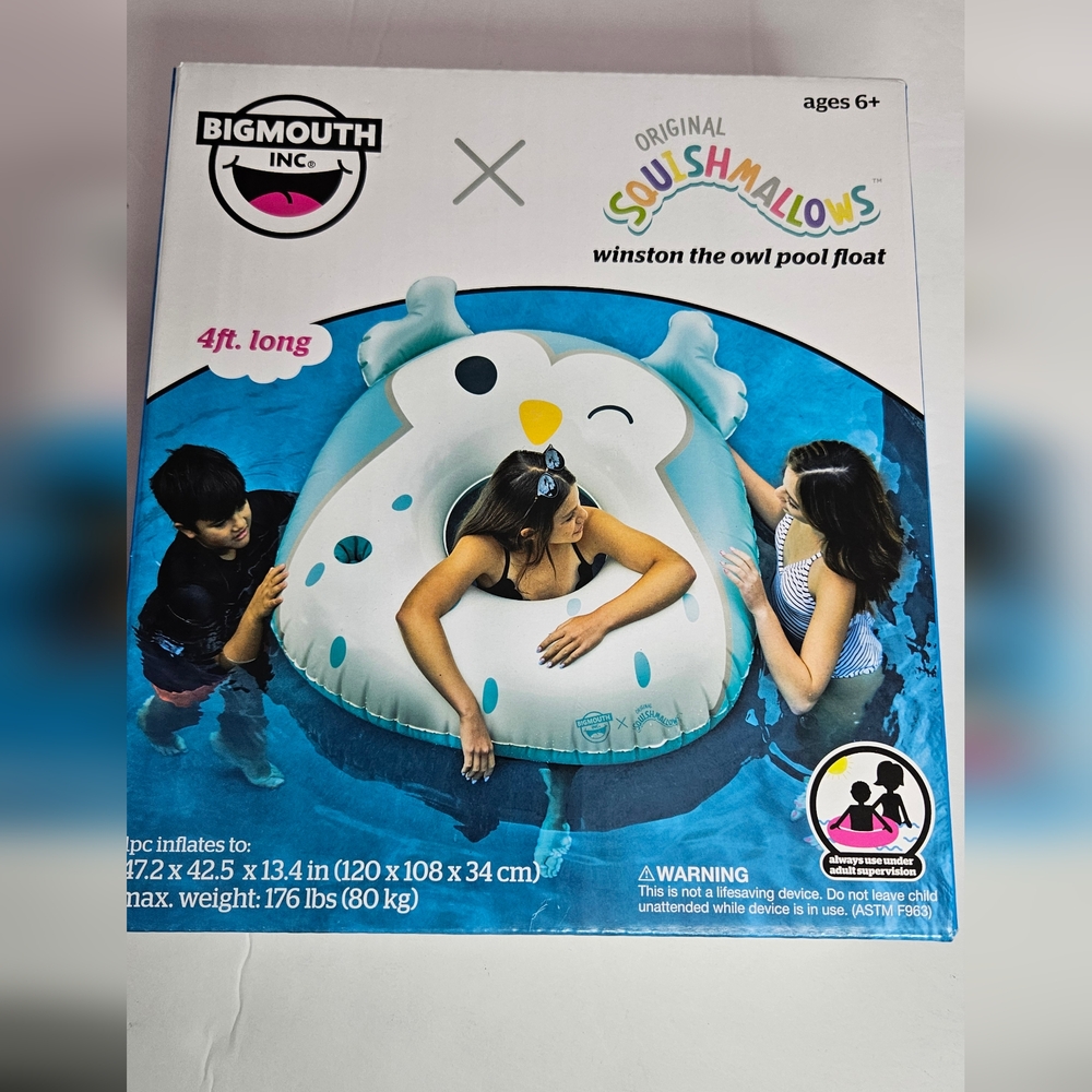 SQUASHAMALLOWS- WINSTON THE OWL POOL FLOAT - Picture 4 of 5
